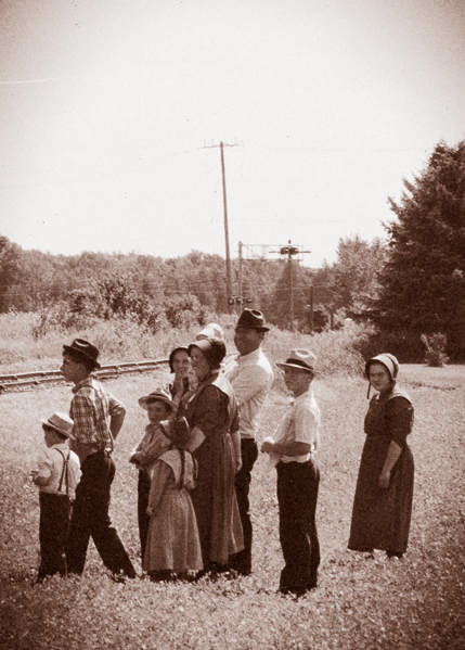 Waiting for the train